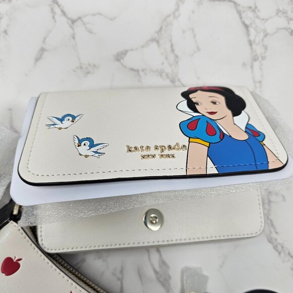 NEW! Disney X Kate Spade New York Snow White Double Up Crossbody - Picture 5 of 10